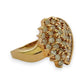 NZGD | 14ct Gold Heartflare Cluster Ring Valuation $4,600