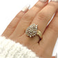 NZGD | 14ct Gold Heartflare Cluster Ring Valuation $4,600