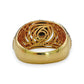 NZGD | 14ct Gold Black Diamond Eclipse Crest Ring Size V
