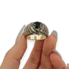 NZGD | 14ct Gold Black Diamond Eclipse Crest Ring Valuation $8,000