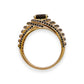 NZGD | 14ct Gold Black Diamond Eclipse Crest Ring Size V