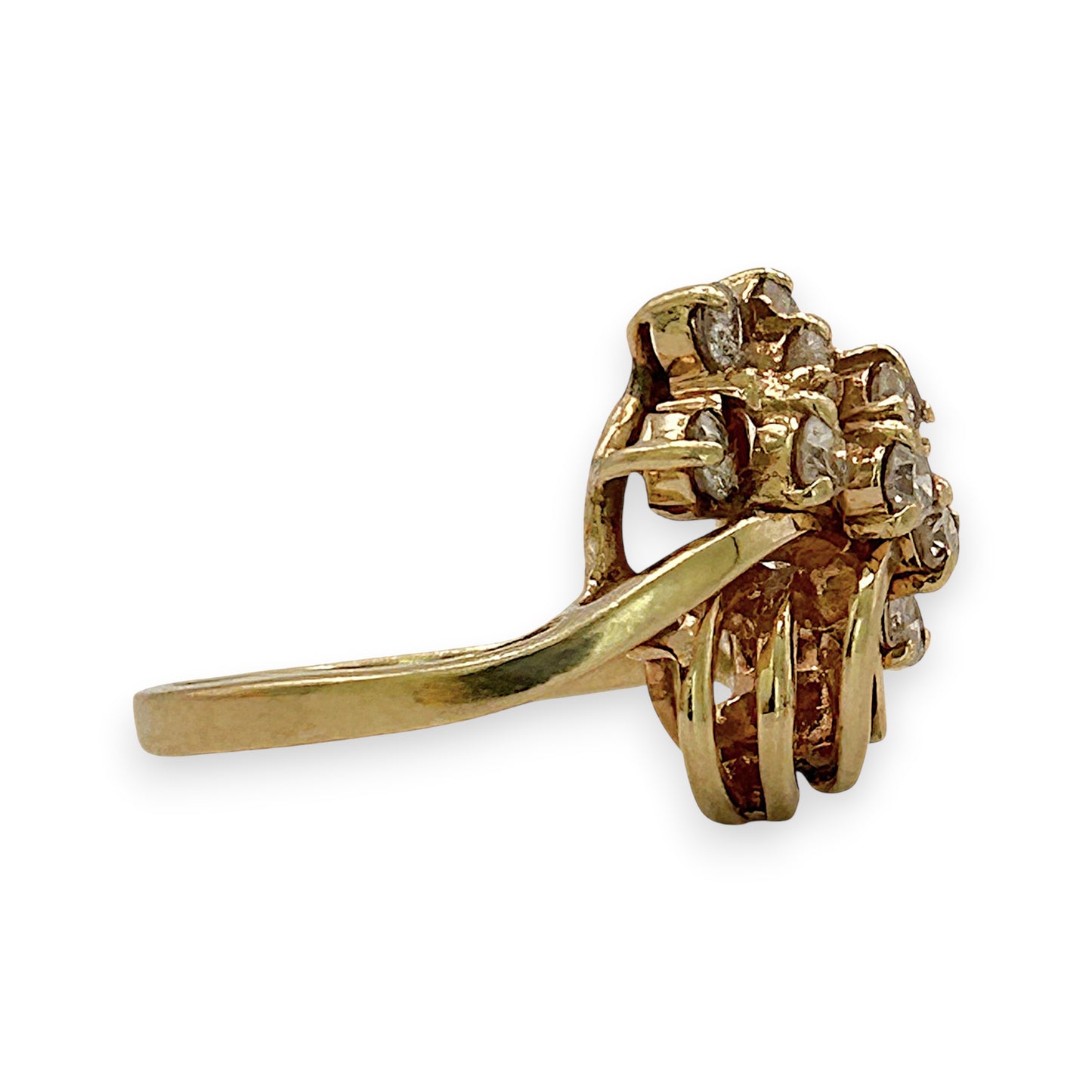 NZGD | 14ct Gold Diamond Starlight Cluster Ring Valuation $4,650