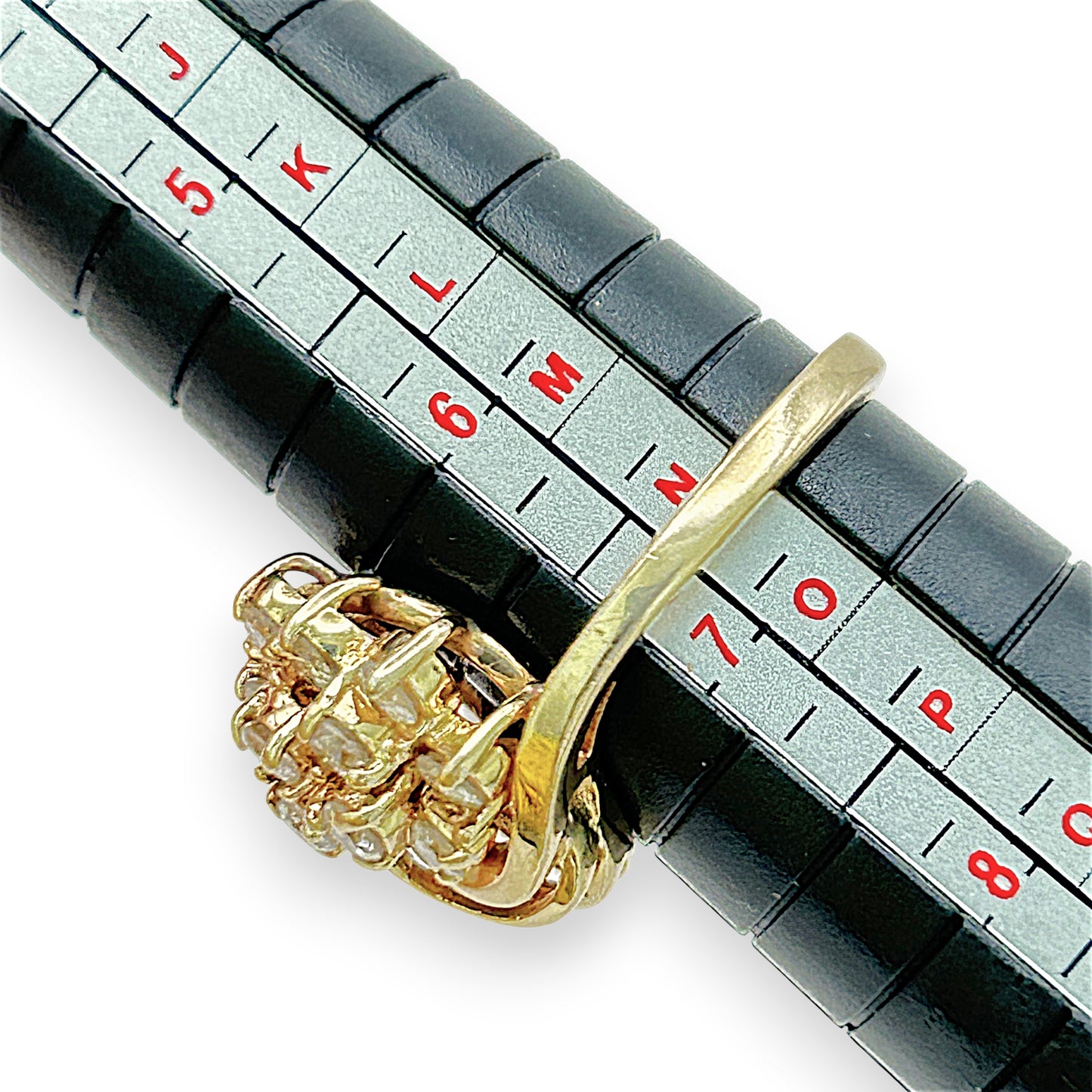 NZGD | 14ct Gold Diamond Starlight Cluster Ring Valuation $4,650