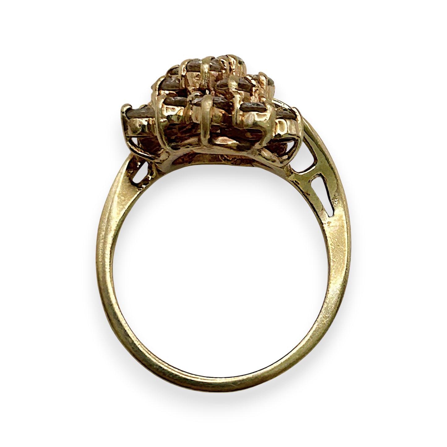 NZGD | 14ct Gold Diamond Starlight Cluster Ring Valuation $4,650