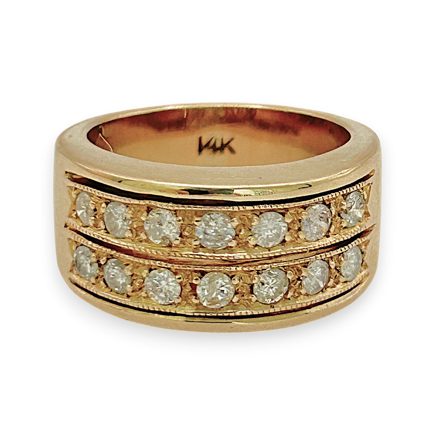 NZGD | 14ct Gold Heritage Wide Band Valuation $4,350