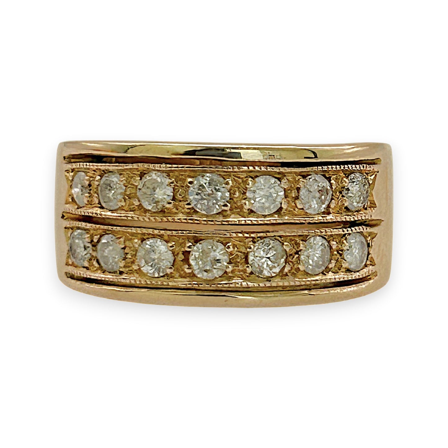 NZGD | 14ct Gold Heritage Wide Band Valuation $4,350