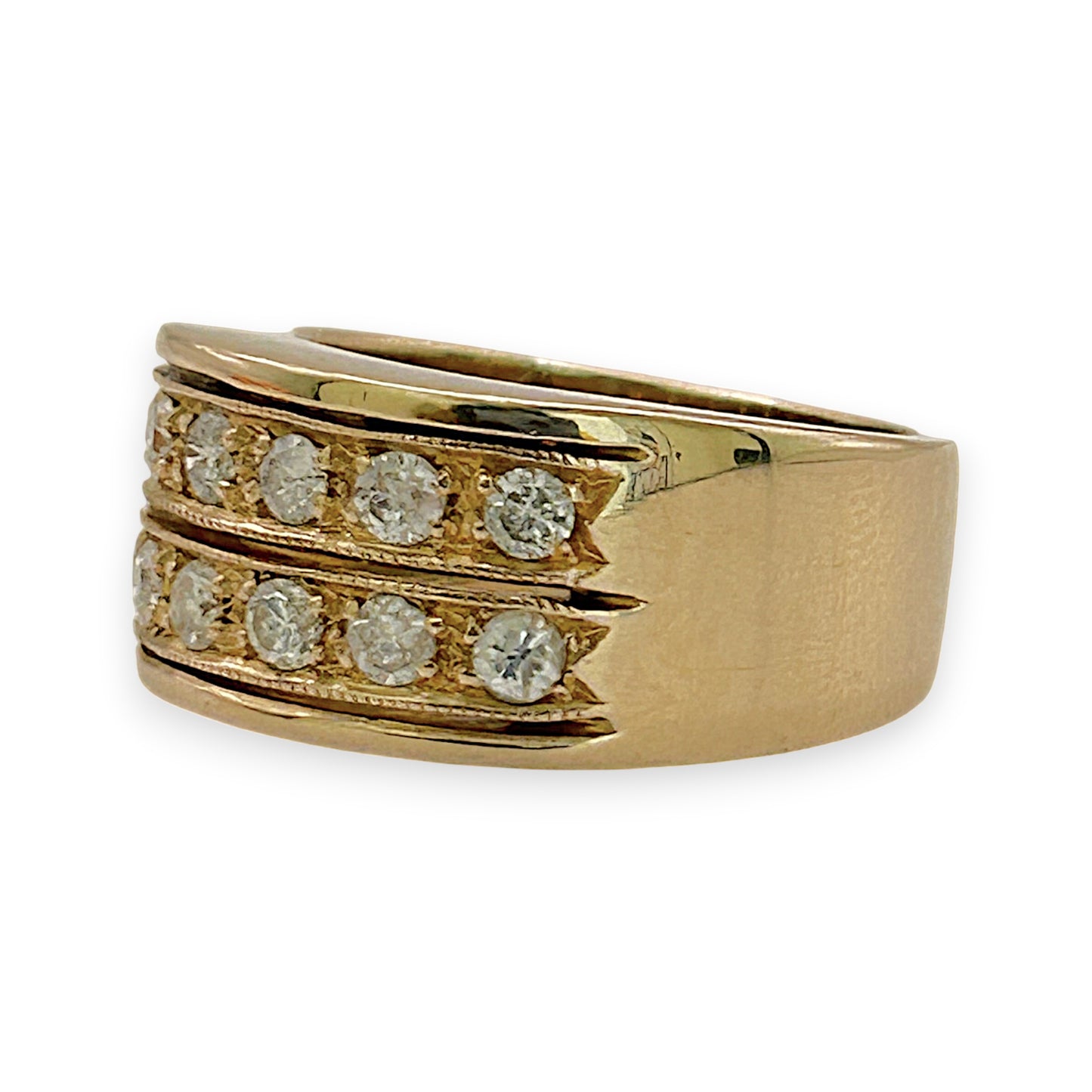 NZGD | 14ct Gold Heritage Wide Band Valuation $4,350