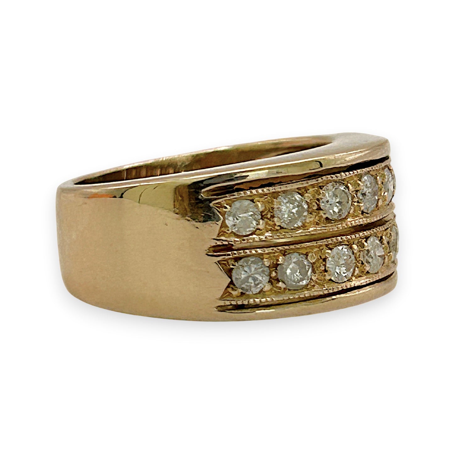 NZGD | 14ct Gold Heritage Wide Band Valuation $4,350