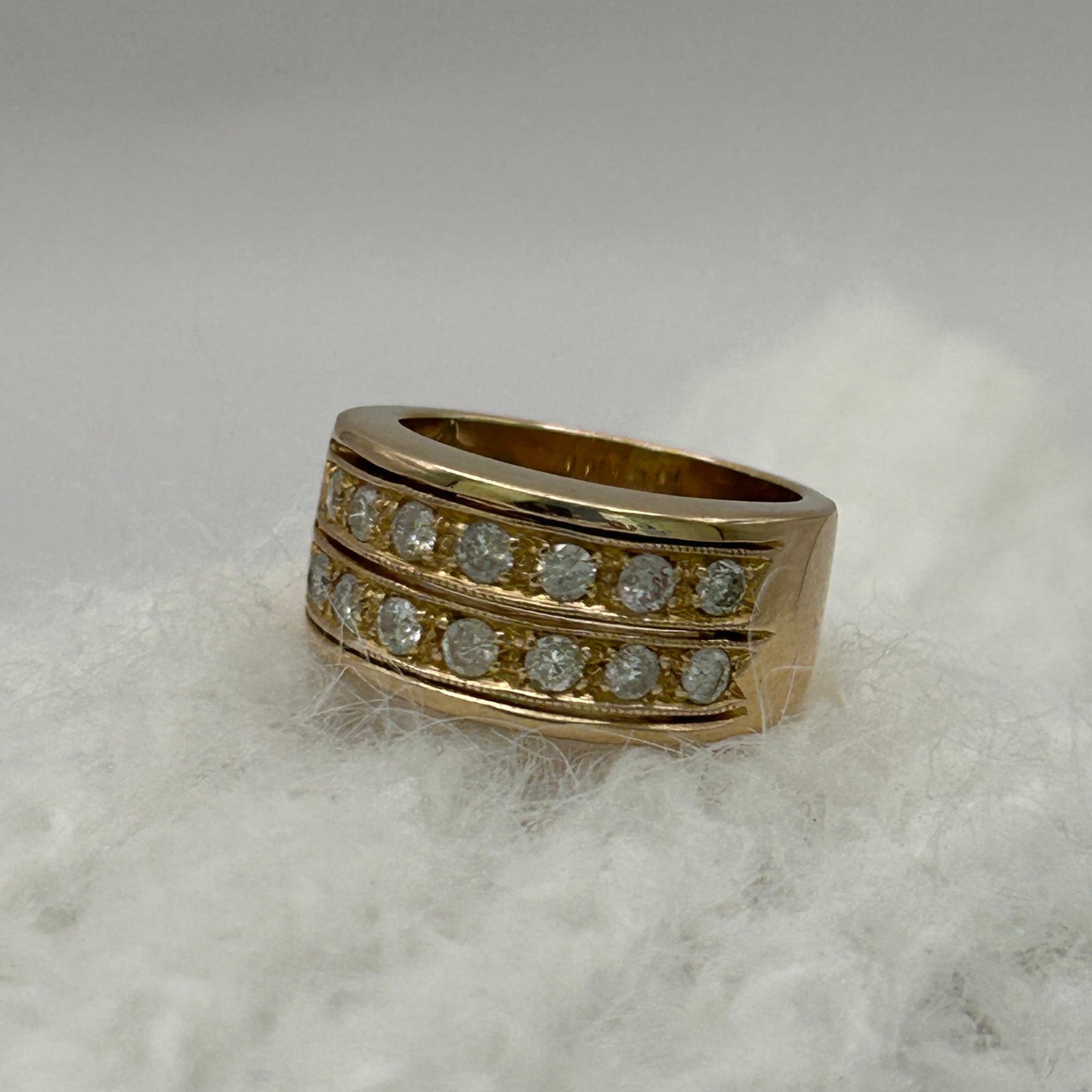 NZGD | 14ct Gold Heritage Wide Band Valuation $4,350