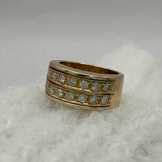 NZGD | 14ct Gold Heritage Wide Band Valuation $4,350