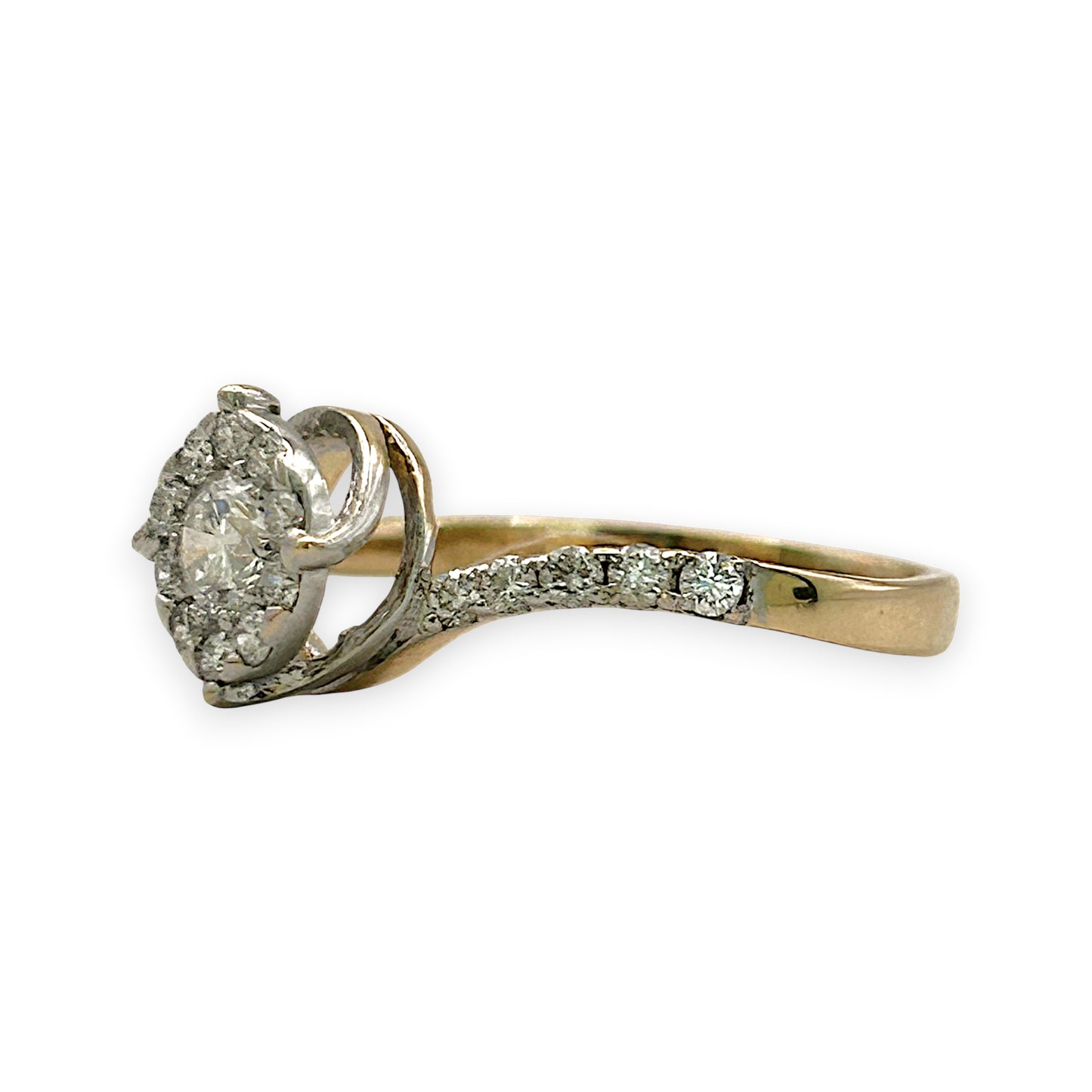 NZGD | 14ct Gold Celeste Diamond Cluster Ring Valuation $2,400