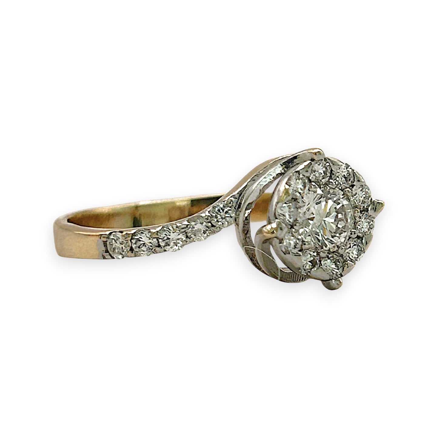 NZGD | 14ct Gold Celeste Diamond Cluster Ring Valuation $2,400