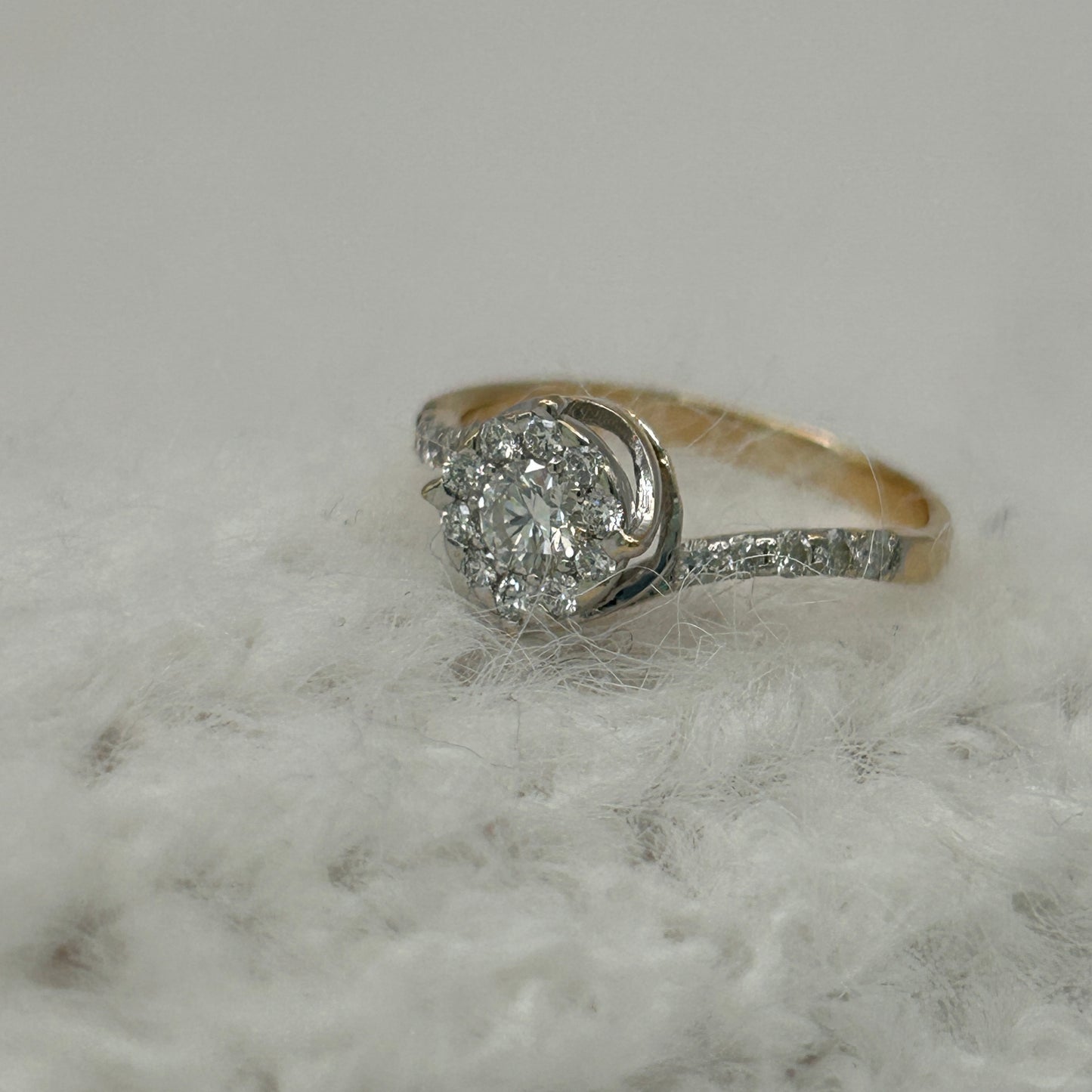 NZGD | 14ct Gold Celeste Diamond Cluster Ring Valuation $2,400