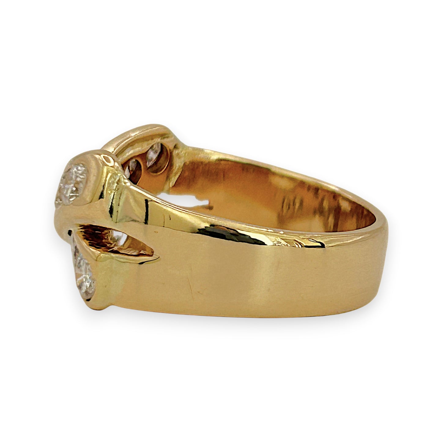 NZGD | 18ct Gold Diamond Crossover Ring Valuation $7,500