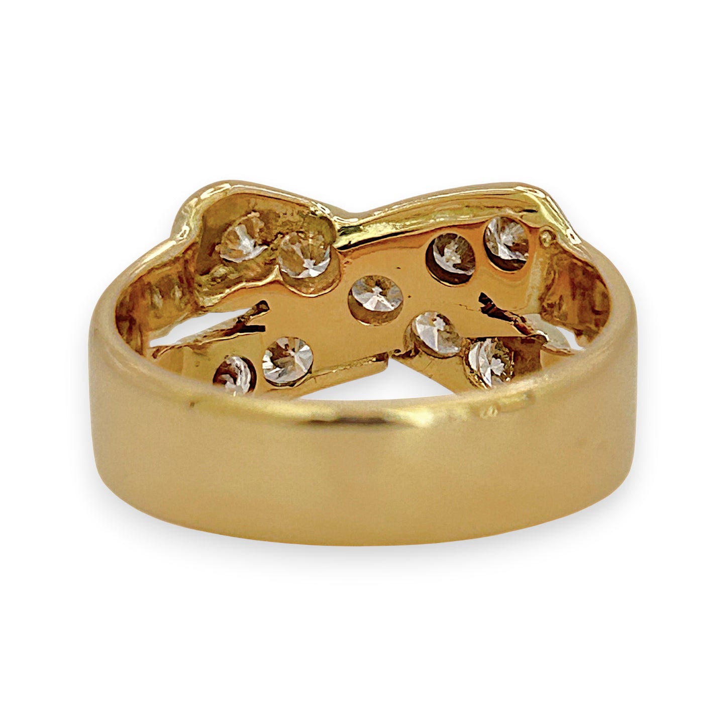 NZGD | 18ct Gold Diamond Crossover Ring Valuation $7,500
