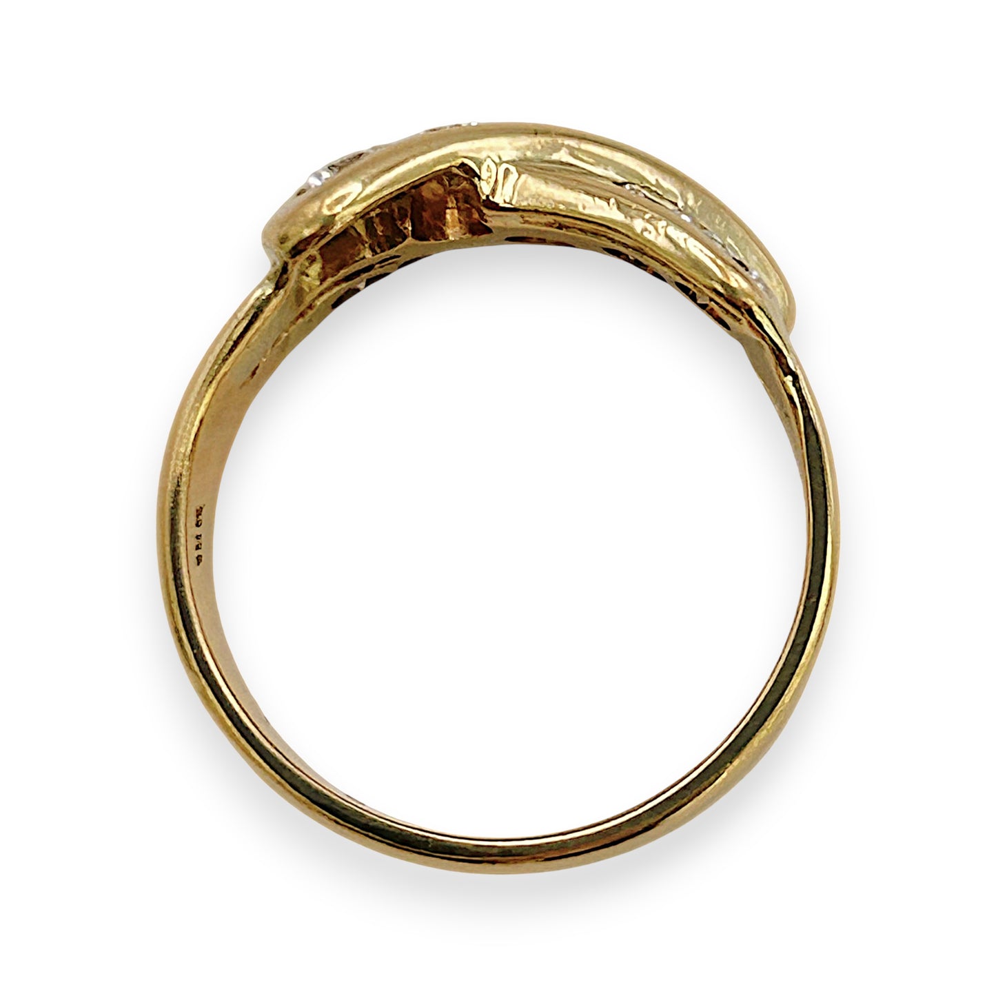 NZGD | 18ct Gold Diamond Crossover Ring Valuation $7,500