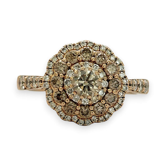 NZGD | 18ct Rose Gold Serenade Bloom Ring Valuation $6,400