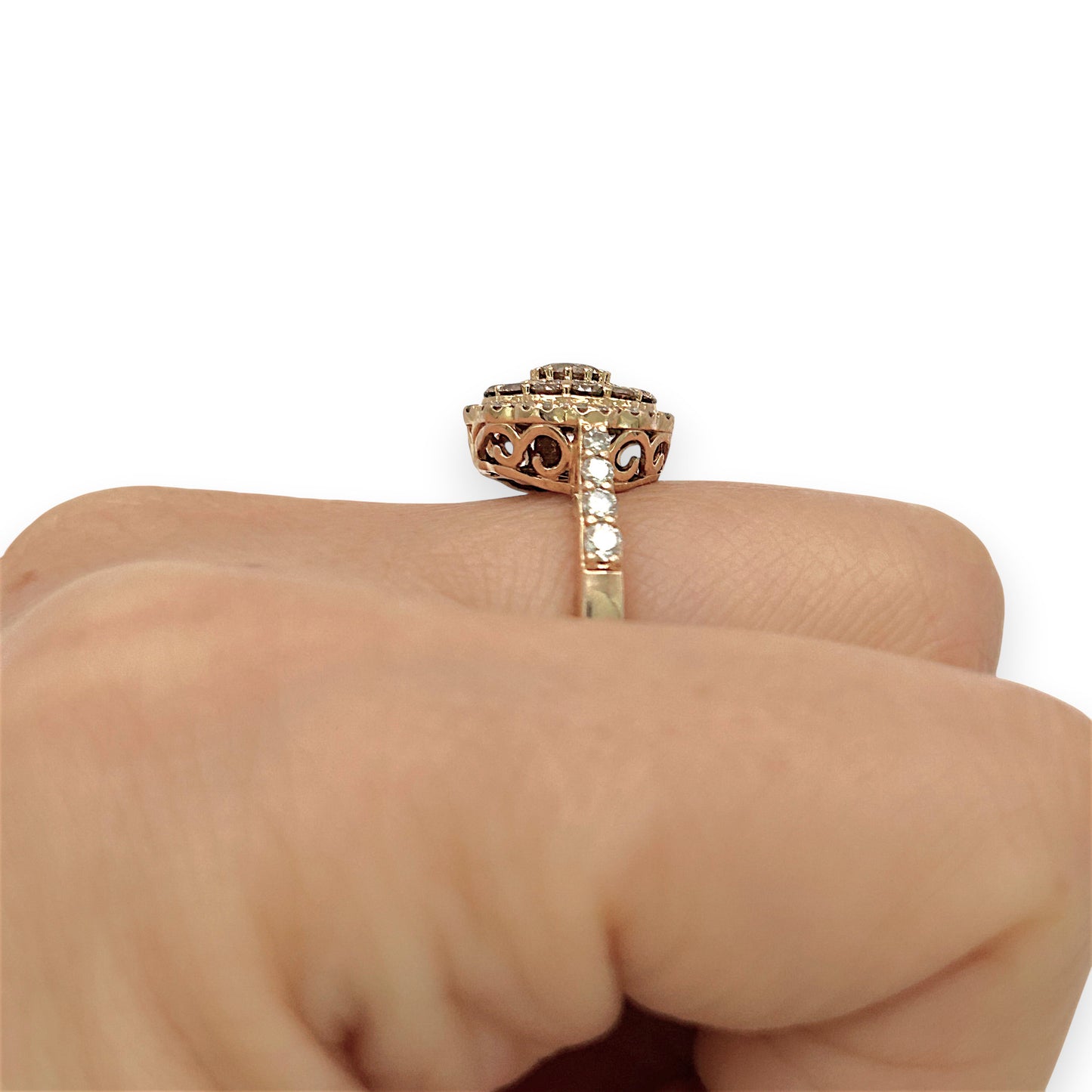 NZGD | 18ct Rose Gold Serenade Bloom Ring Valuation $6,400