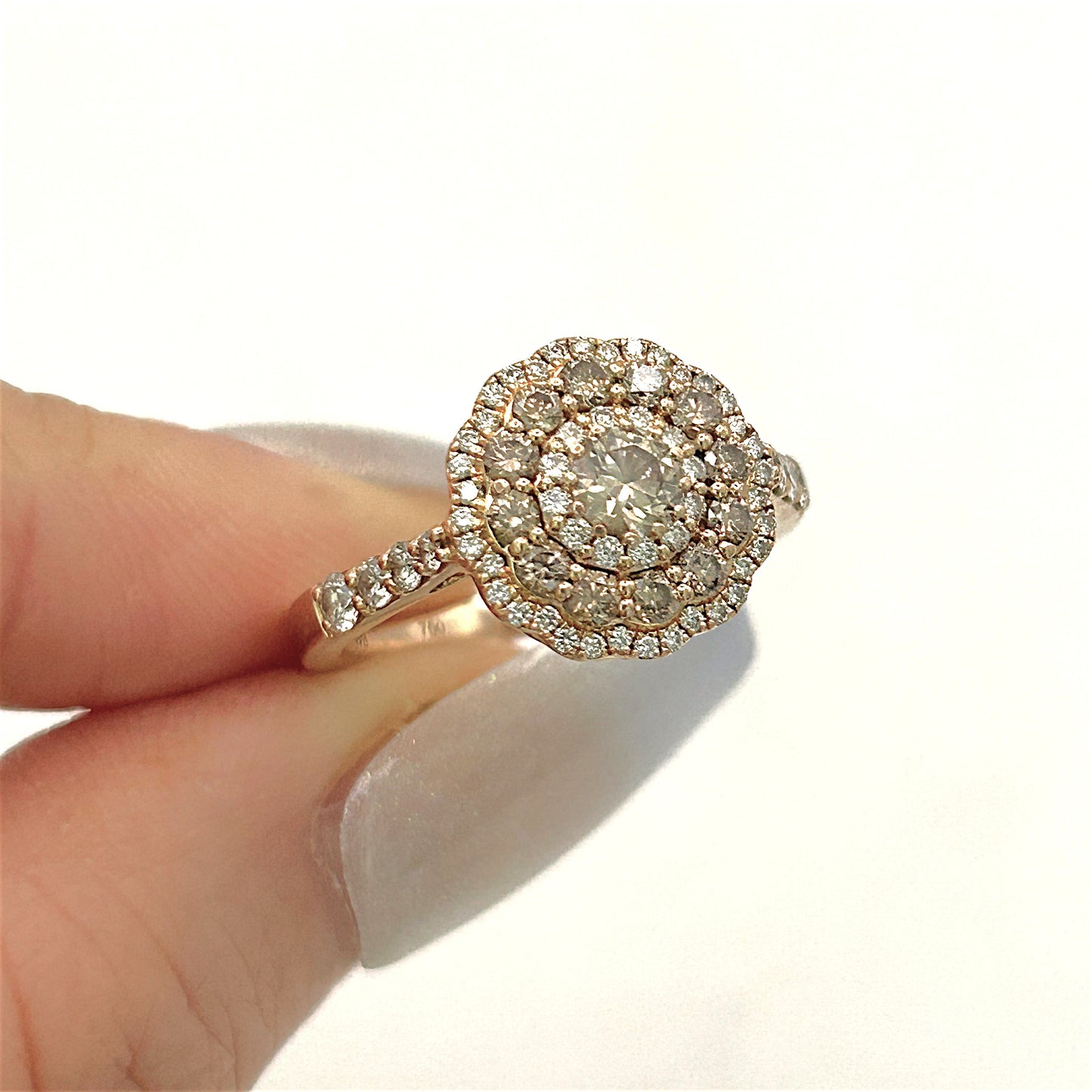 NZGD | 18ct Rose Gold Serenade Bloom Ring Valuation $6,400