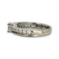 NZGD | 18ct White Gold Frosted Halo Ring Size L