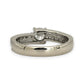 NZGD | 18ct White Gold Frosted Halo Ring Size L