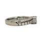 NZGD | 18ct White Gold Frosted Halo Ring Size L