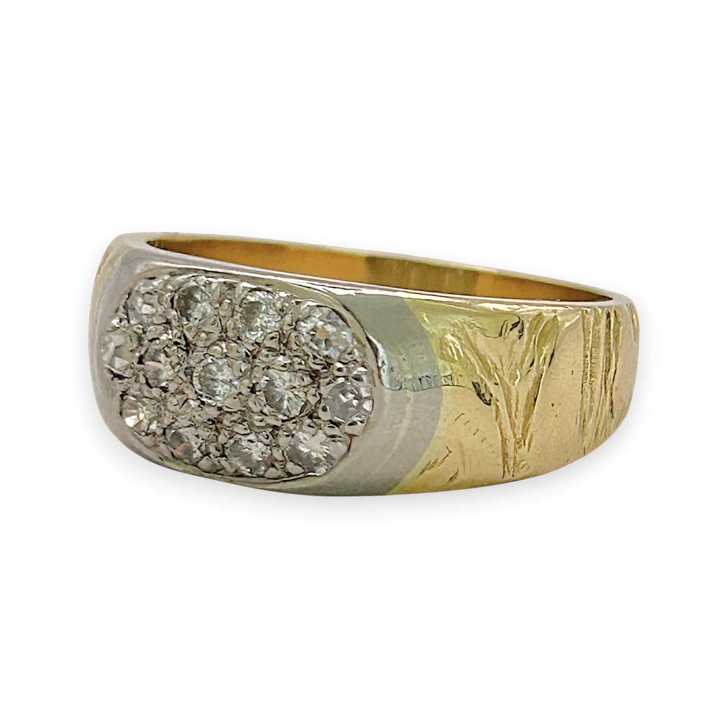 NZGD | 18ct Gold  Artisan Diamond Crown Ring Valuation $7,300