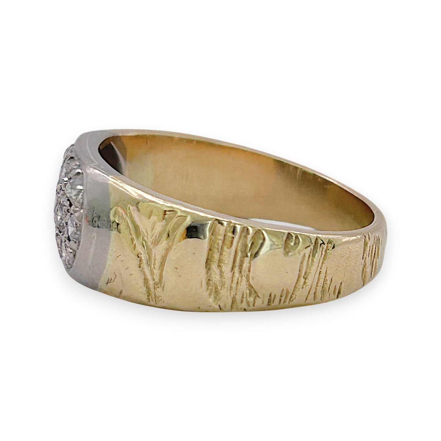 NZGD | 18ct Gold  Artisan Diamond Crown Ring Valuation $7,300