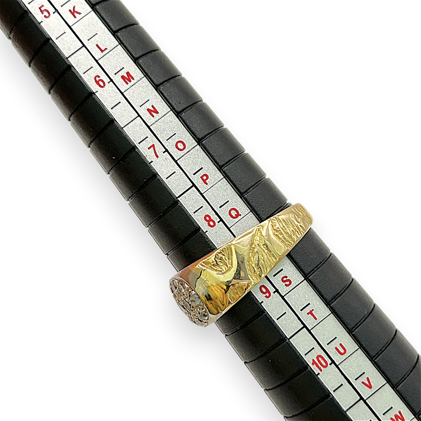 NZGD | 18ct Gold  Artisan Diamond Crown Ring Valuation $7,300