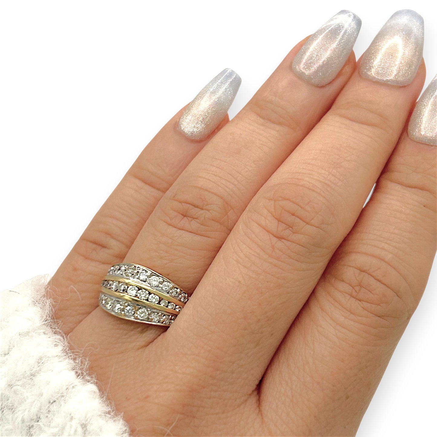 NZGD | 18ct Gold Timeless Spark Enternity Ring Valuation 5,000