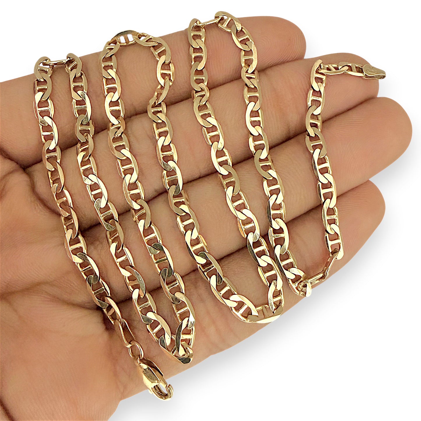 NZGD | 9ct Gold Aotearoa Mariner Signature Chain 50cm