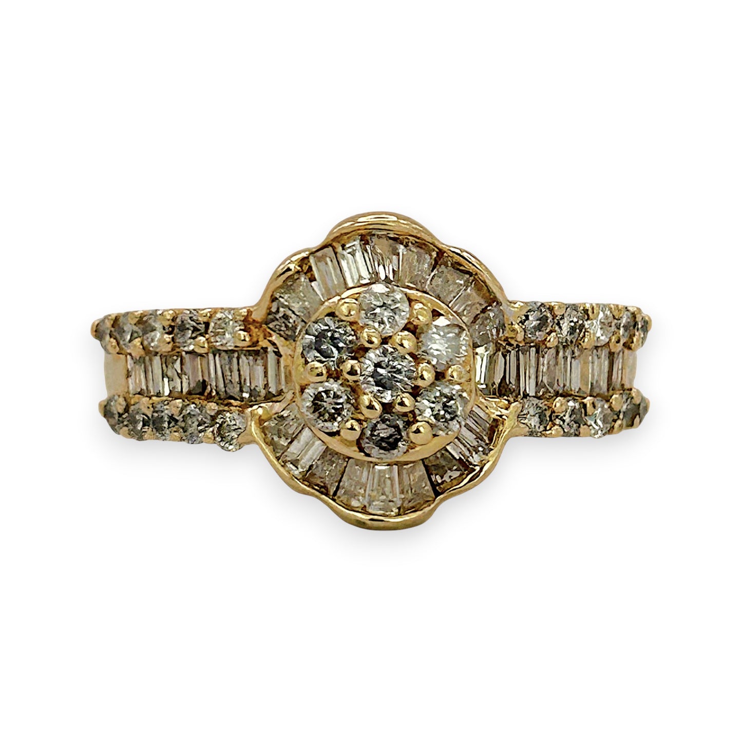 NZGD | 18ct Gold Diamond Heritage Burst Ring Valuation $5,800