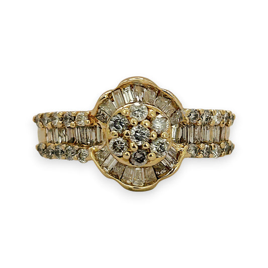NZGD | 18ct Gold Diamond Heritage Burst Ring Valuation $5,800