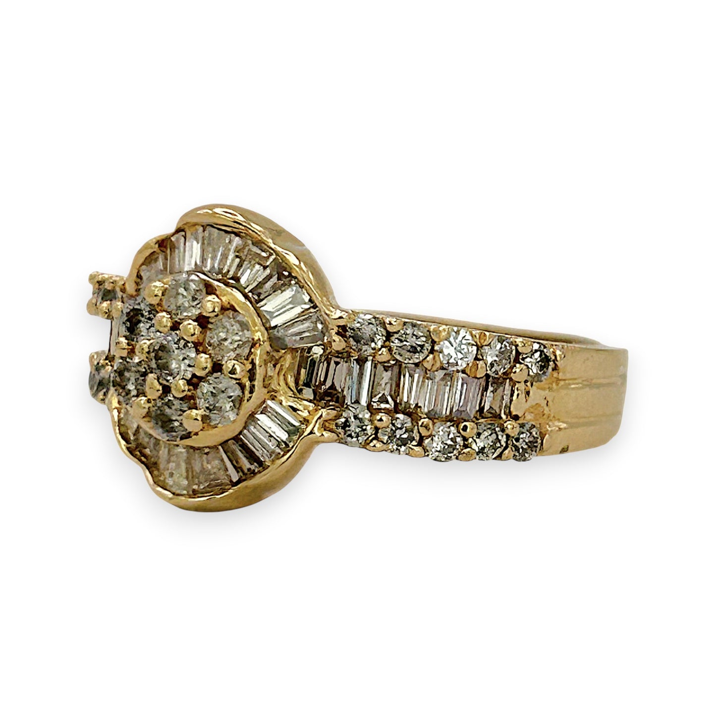 NZGD | 18ct Gold Diamond Heritage Burst Ring Valuation $5,800