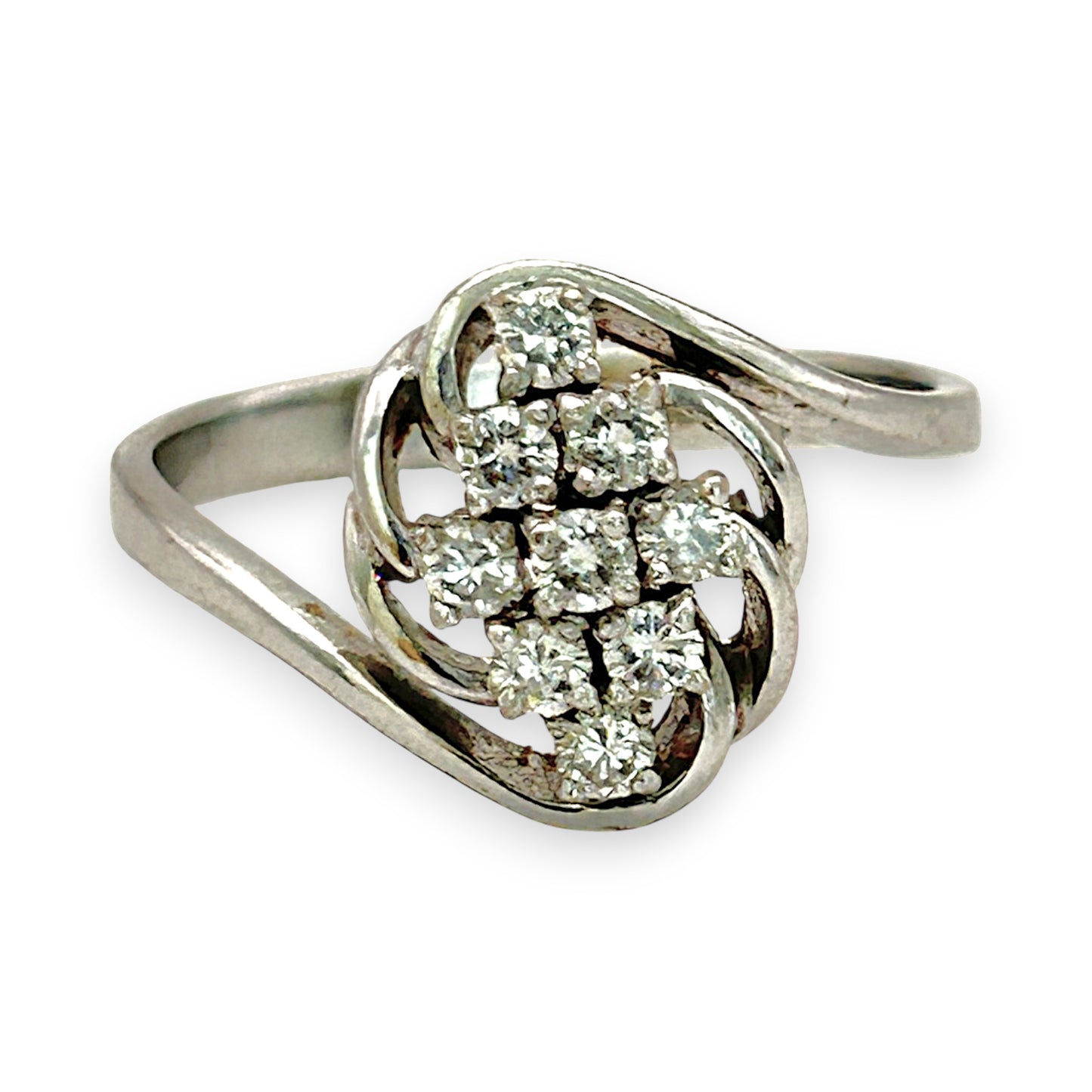 NZGD| 18ct White Gold Whitefire Elegance Ring Valuation $3,400