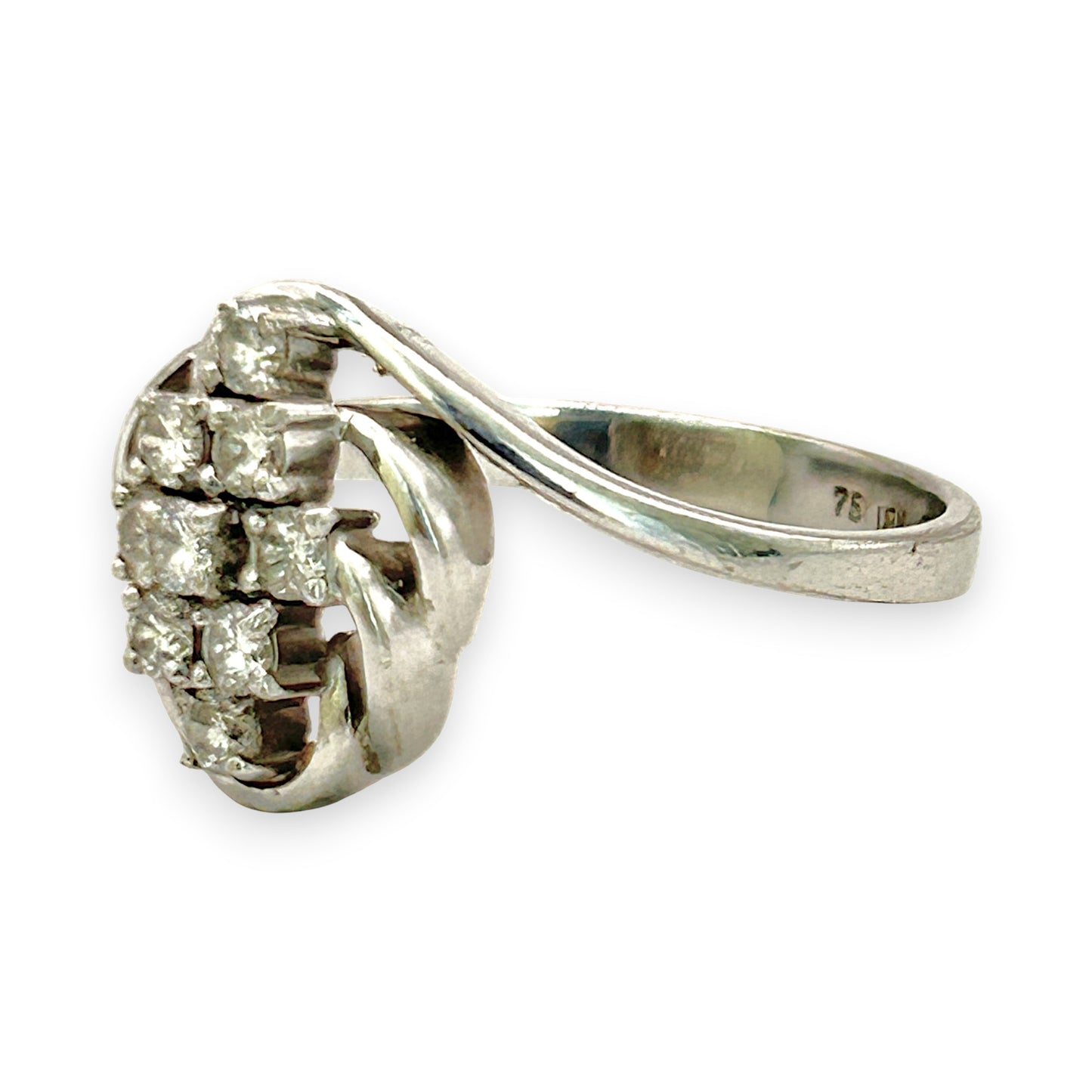 NZGD| 18ct White Gold Whitefire Elegance Ring Valuation $3,400