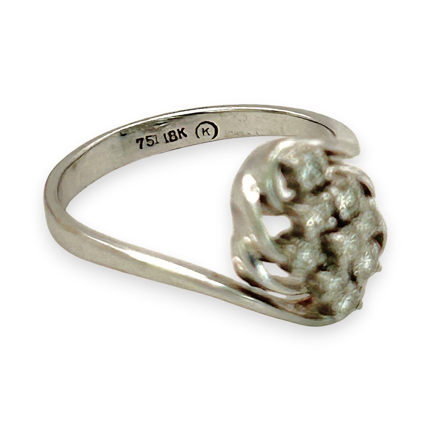 NZGD| 18ct White Gold Whitefire Elegance Ring Valuation $3,400