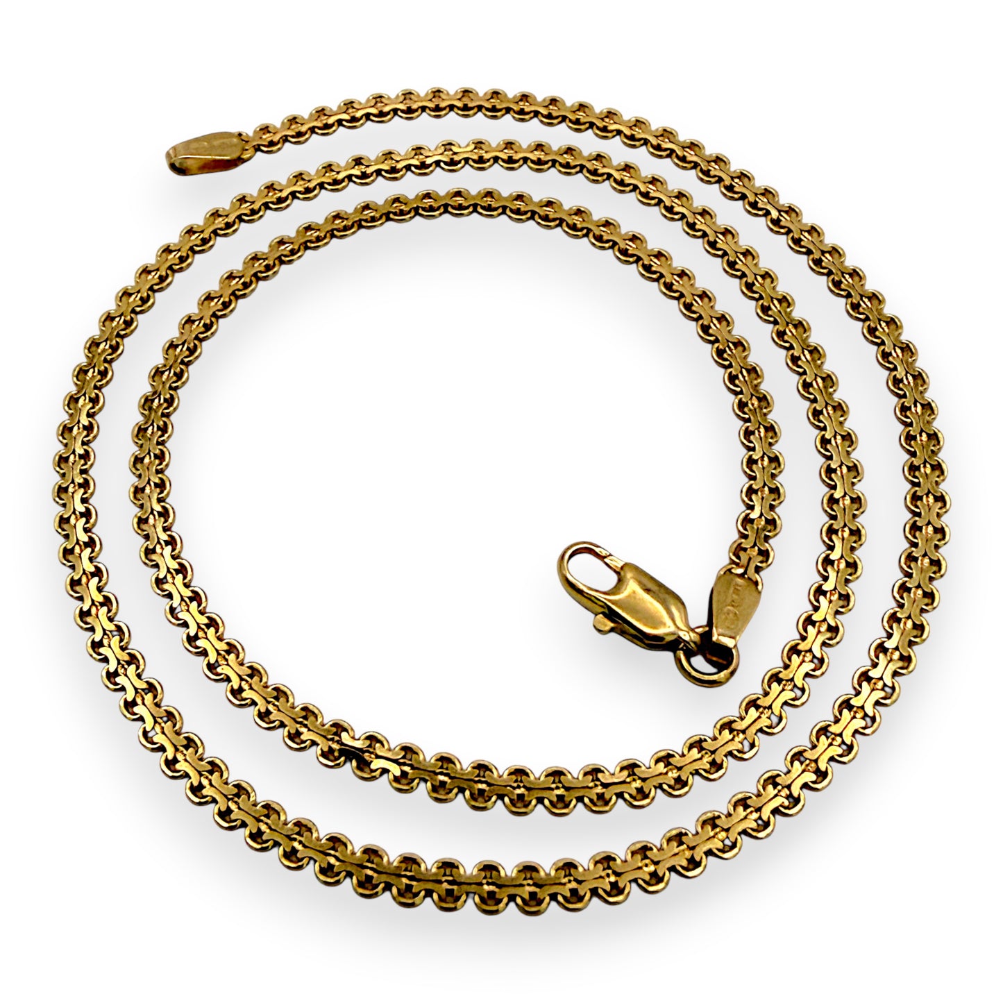 NZGD | 9ct Gold Aureum Double‑Flow Chain 42cm