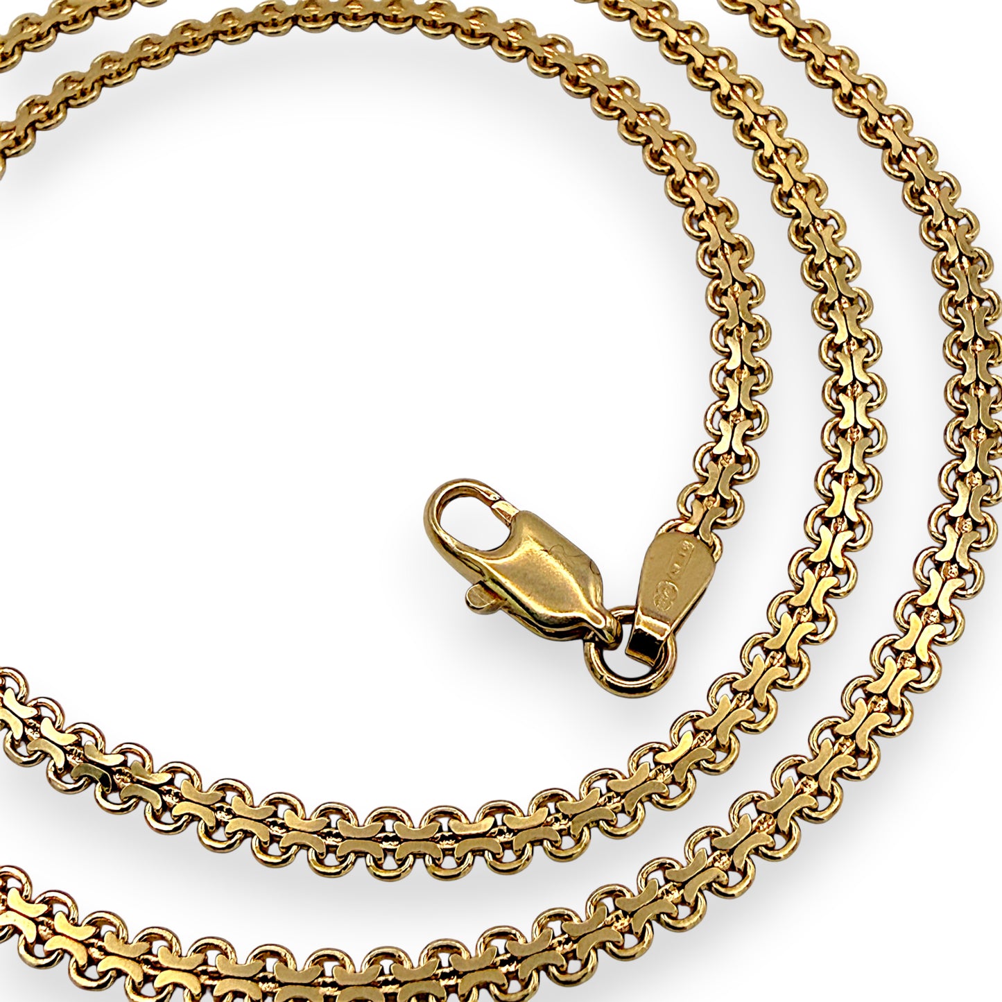 NZGD | 9ct Gold Aureum Double‑Flow Chain 42cm