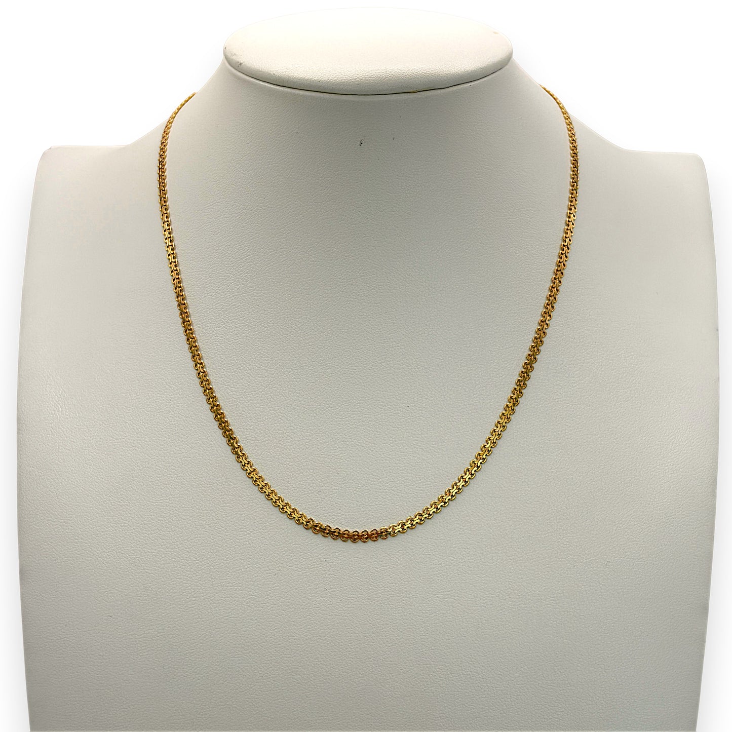 NZGD | 9ct Gold Aureum Double‑Flow Chain 42cm