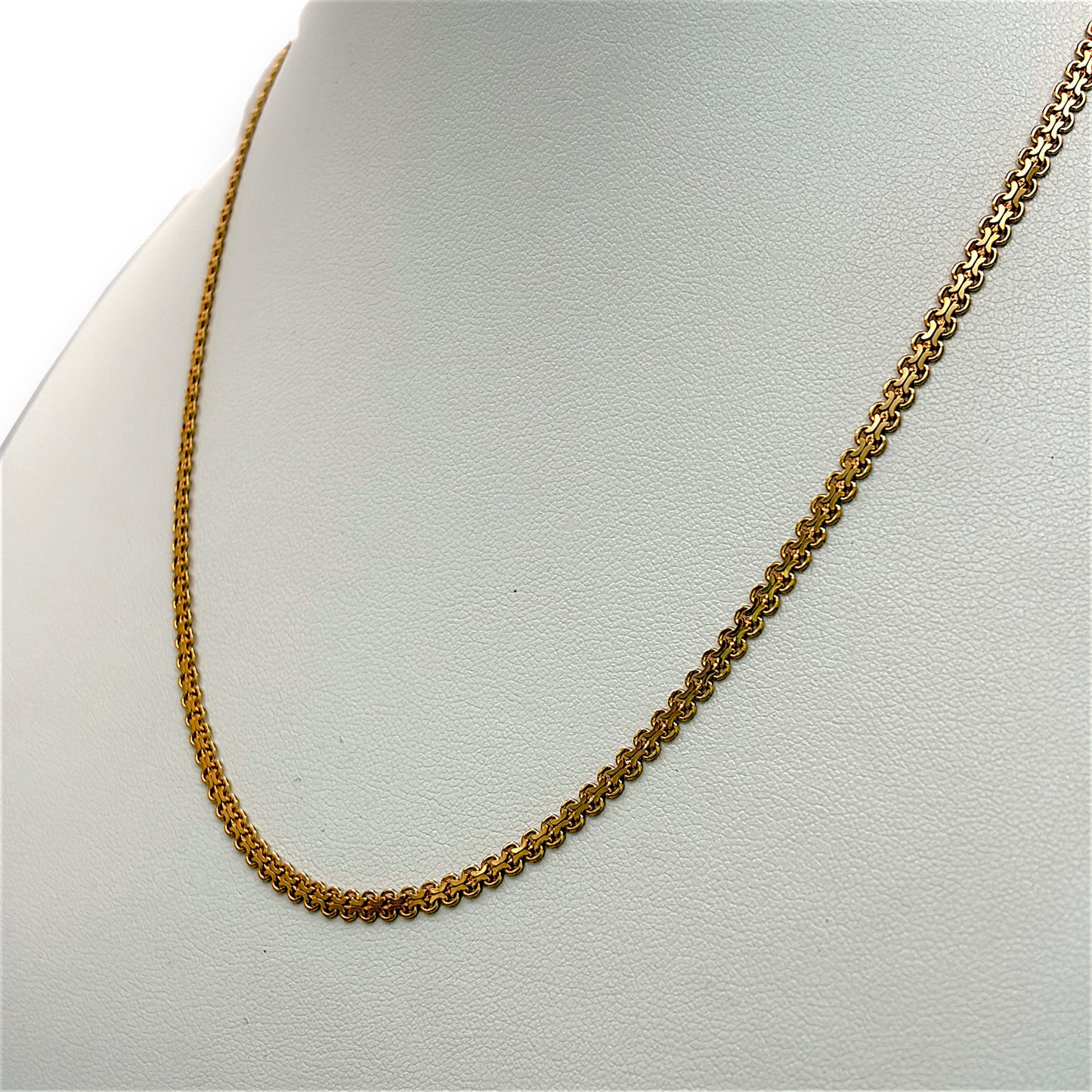 NZGD | 9ct Gold Aureum Double‑Flow Chain 42cm