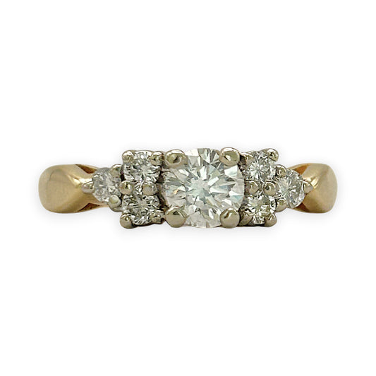 NZGD | 18ct Gold Diamond Radiance Cluster Ring Valuation $3,650