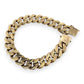 NZGD | 18ct Gold Dual Glow Sovereign Cuban Link Bracelet 18.5cm