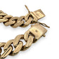 NZGD | 18ct Gold Dual Glow Sovereign Cuban Link Bracelet 18.5cm