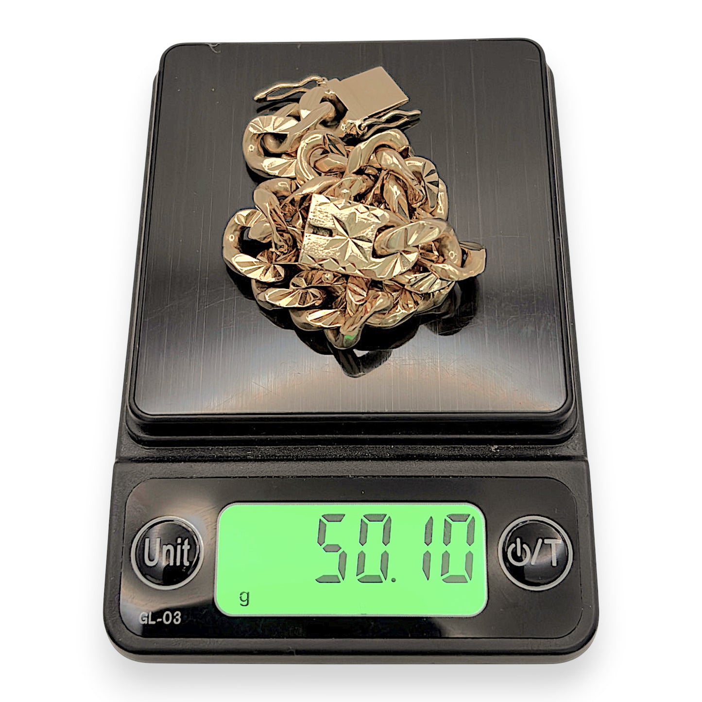 NZGD | 18ct Gold Dual Glow Sovereign Cuban Link Bracelet 18.5cm