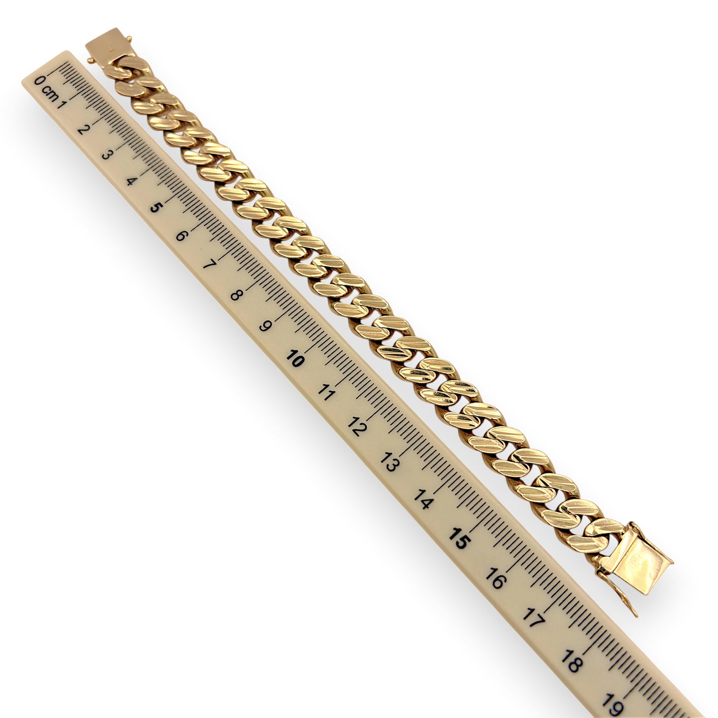 NZGD | 18ct Gold Dual Glow Sovereign Cuban Link Bracelet 18.5cm