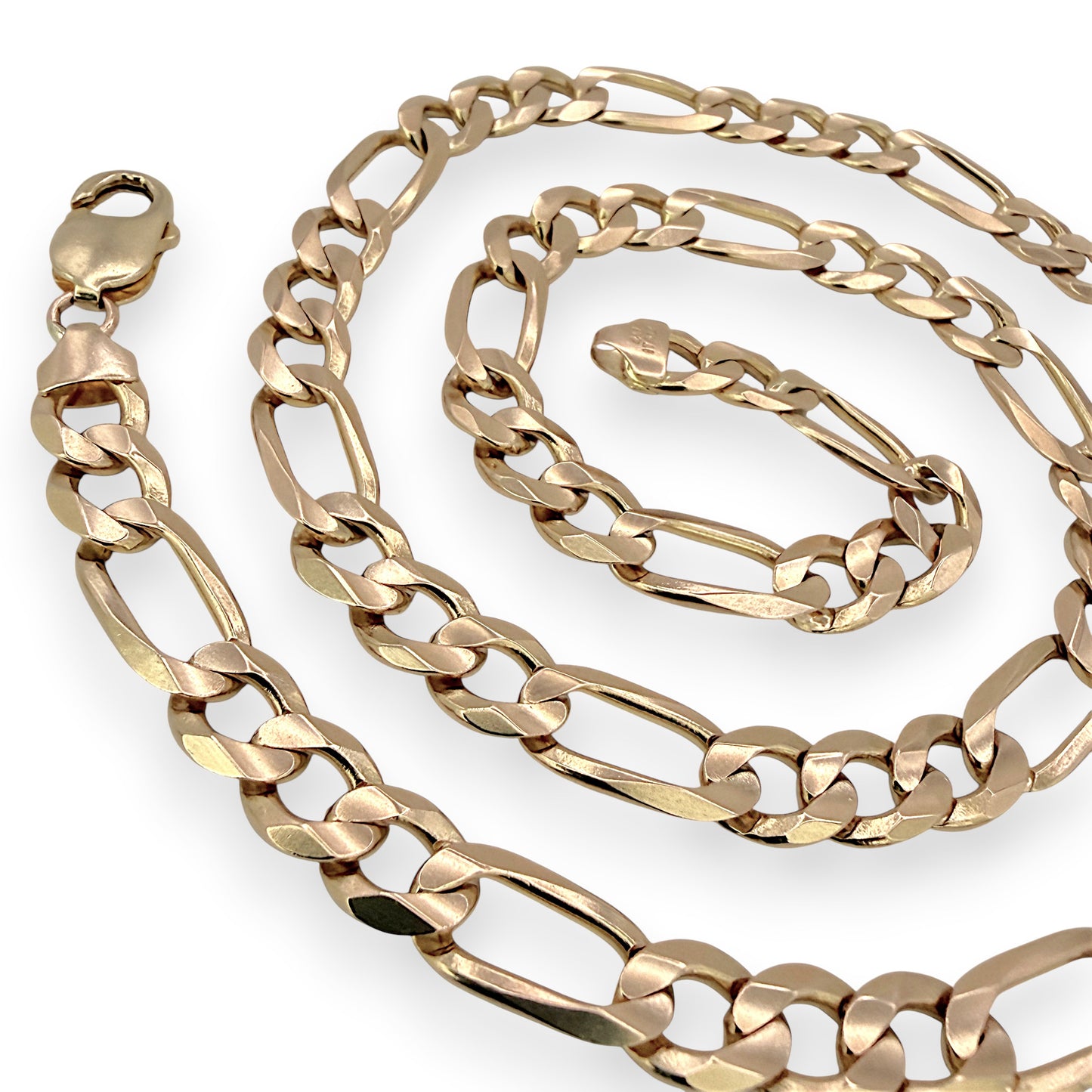 NZGD | 10ct Gold 49.64g MHJ Masterlink Figaro Chain 58cm