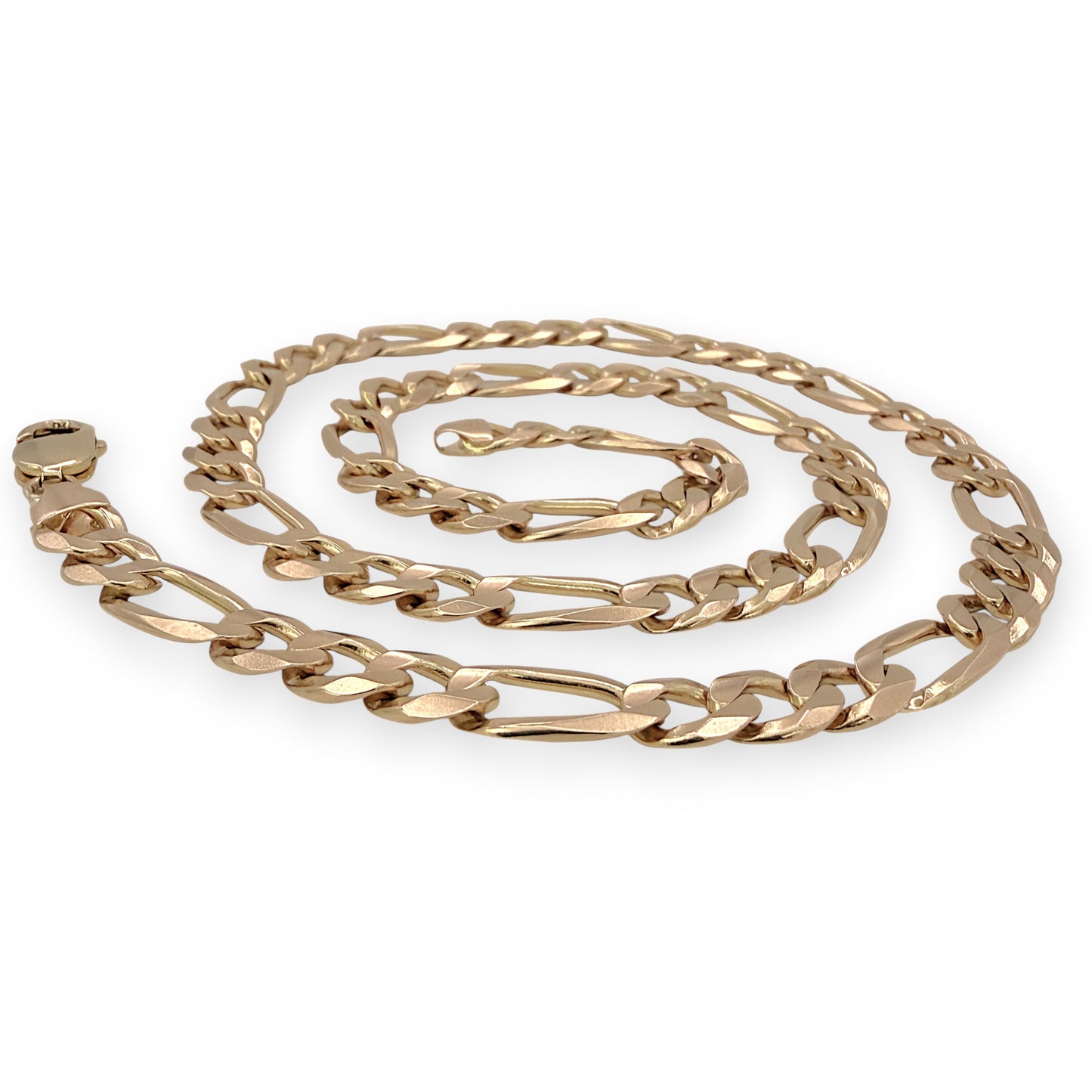 NZGD | 10ct Gold 49.64g MHJ Masterlink Figaro Chain 58cm