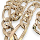 NZGD | 10ct Gold 49.64g MHJ Masterlink Figaro Chain 58cm