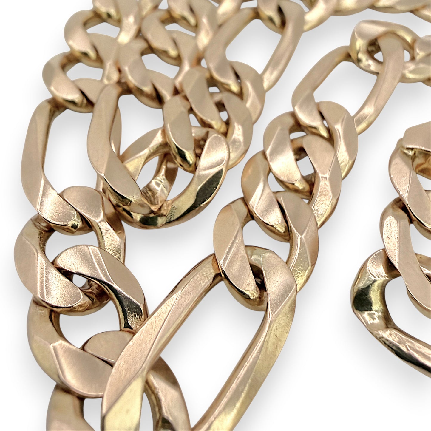 NZGD | 10ct Gold 49.64g MHJ Masterlink Figaro Chain 58cm